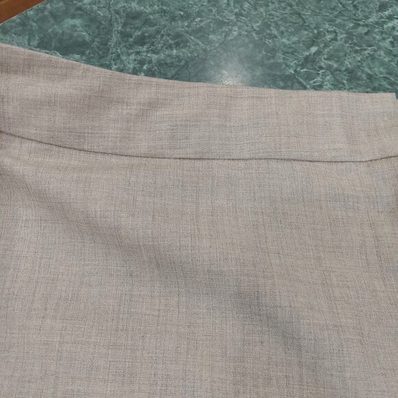 Isaac Mizrahi Dress Pants Womens 14 Brown Wool Blend Woven Straight Leg Career - Picture 5 of 12